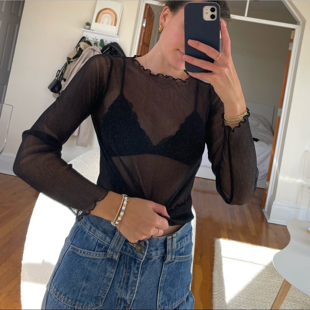 Sheer Brandy Top